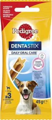 LEMMIKLOOMA NÄRIMISPULK PEDIGREE DENTASTIX VÄIKESTELE KOERTELE 45G