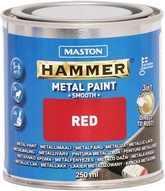 METALLIVÄRV MASTON HAMMER 250ML SILE PUNANE