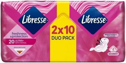 HÜGIEENISIDE LIBRESSE ULTRA THIN NORMAL WINGS DUOPAKK 3MM 20TK PAKIS