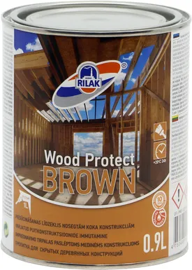 PUIDUIMMUTUSVAHEND RILAK WOOD PROTECT 0,9L PRUUN