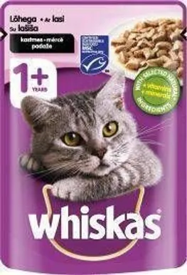 LEMMIKLOOMA KIISUEINE WHISKAS LÕHE 100G