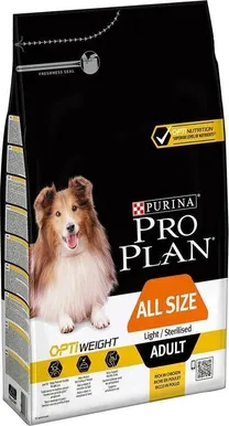 LEMMIKLOOMA PURINA PRO PLAN KOERA TÄISSÖÖT LIGHT/STER. OPTIWEIGHT KANA 3KG