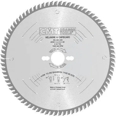 SAEKETAS LAMINAATPLAADILE CMT 250X3,2X30MM Z80 A=10° TCG