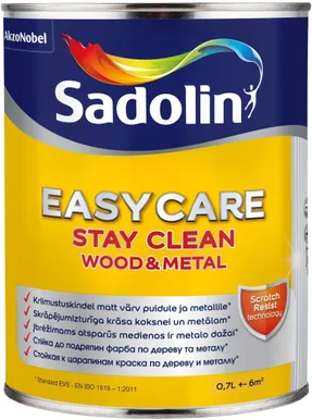 UNIVERSAALVÄRV SADOLIN EASYCARE WOOD&METAL 0,65L ALUS (BC) MATT