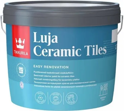 VÄRV TIKKURILA LUJA CERAMIC TILES 0,9L VALGE (A) POOLMATT