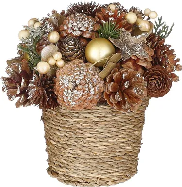 KUNSTLILL POTIS HOUSE OF SEASONS DECO 19X19CM, PRUUN