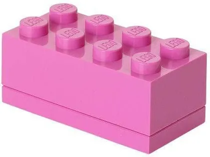 HOIUKAST LEGO KLOTS MINI 4,6X9,2X4,3CM, LILLA