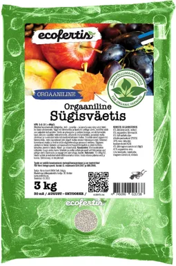 SÜGISVÄETIS ECOFERTIS ORGAANILINE 3KG