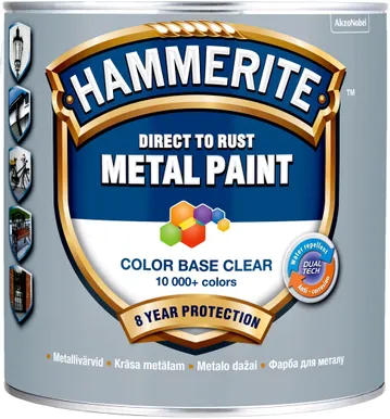 METALLIVÄRV HAMMERITE SMOOTH FINISH TINTING BASE BC 2,5L