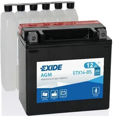 MOTOAKU EXIDE 12V 12AH YTX14-BS AGM 150X87X145MM