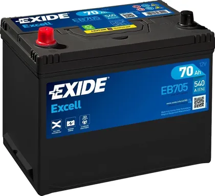 AUTOAKU EXIDE EXCELL 70AH 540A 266X172X223MM