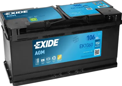 AUTOAKU EXIDE AGM 106AH 950A 392X175X190MM