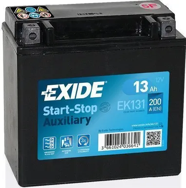 AUTOAKU EXIDE AGM 13AH 200A 150X90X145MM