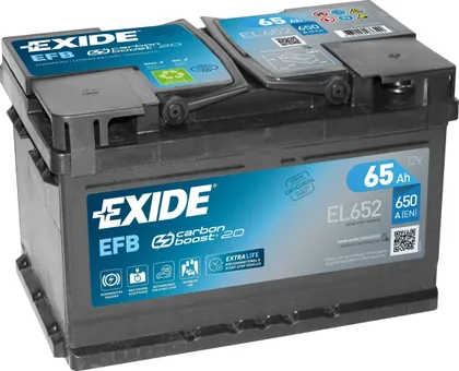 AUTOAKU EXIDE EFB 65AH 650A 278X175X175MM