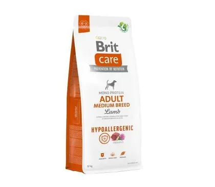 KUIVTOIT BRIT CARE KOERTELE HYPOALLERGENIC ADULT LAMMAS 3KG