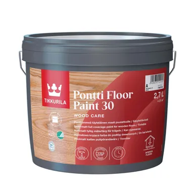 PÕRANDAVÄRV TIKKURILA PONTTI FLOOR PAINT 30 A VALGE 2,7L