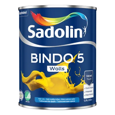 LAE-JA SEINAVÄRV SADOLIN OS BINDO 5 BW VALGE 0,9L