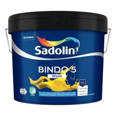 LAE- JA SEINAVÄRV SADOLIN OS BINDO 5 BW VALGE 9L