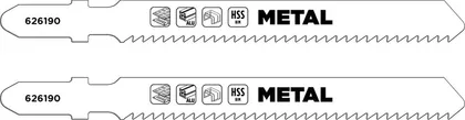 TIKKSAELEHT KWB, METALL, KESKMINE 2TK