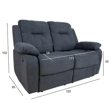 DIIVAN DIXON 2-KOHALINE RECLINER TUMEHALL