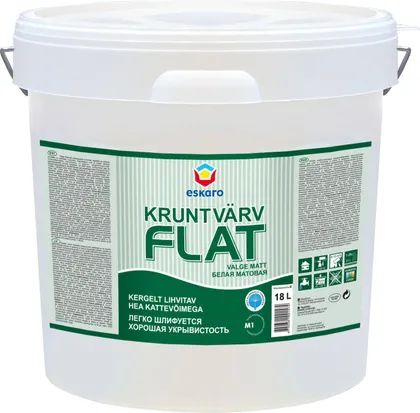 KRUNTVÄRV ESKARO FLAT 18L VALGE TÄISMATT