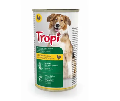 KOERAKONSERV TROPI LINNULIHAGA KASTMES 1250G