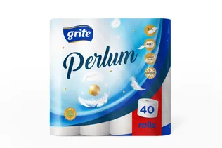TUALETTPABER GRITE PERLUM 3-KIHILINE 40 RULLI