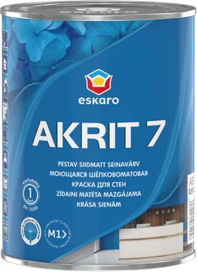 SEINAVÄRV ESKARO AKRIT 7 0,95L VALGE SIIDMATT