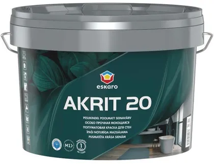 SEINAVÄRV ESKARO AKRIT 20 2,85L VALGE POOLMATT