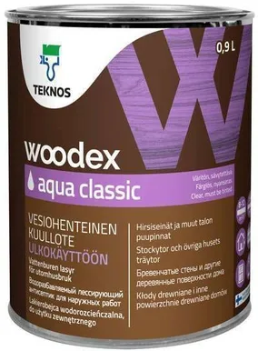 PUIDUKAITSEVAHEND TEKNOS WOODEX AQUA CLASSIC 0,9L VÄRVITU