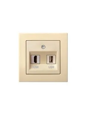 PISTIKUPESA HDMI+USB EPSILON RAAMITA