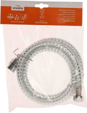 DUŠIVOOLIK 150CM INVENA AW-30-J02 VALGE/KROOM PVC