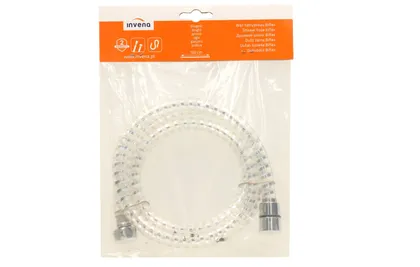 DUŠIVOOLIK 150CM INVENA AW-30-J00 LÄBIPAISTEV/KROOM PVC