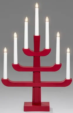 JÕULUVALGUSTI KÜÜNLAJALG 7 KÜÜNALT IP20 SOE PUIT PUNANE