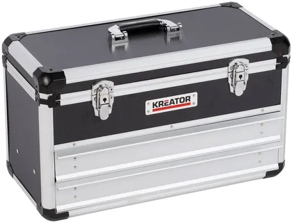 TÖÖRIISTAKOHVER KREATOR ALUMIINIUMIST 523X240X305MM 2 SAHTLIT