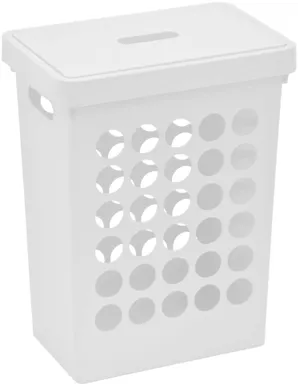 PESUKORV PLAST TEAM SPRINGFIELD RECTANGULAR 33L VALGE