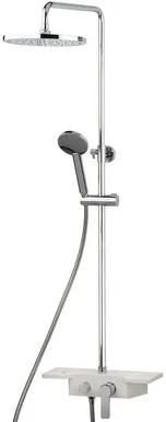 DUŠISEGISTI BLUE STAR MODENA MO 902 DUŠIKOMPLEKTIGA KROOM-VALGE