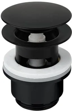 VALAMU ÄRAVOOLUPESA DAMIXA CLICK-CLACK ÜLEJOOKSUGA G1 1/4" MATT MUST