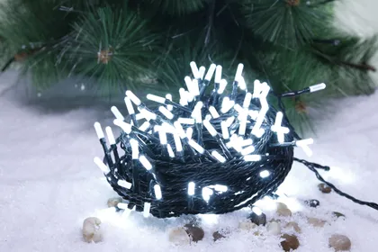 JÕULUVALGUSTUS 400LED LONG DIAMOND, 8 FUNKTSIOONI KÜLM VALGUS