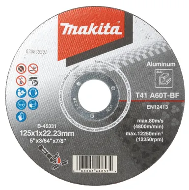 LÕIKEKETAS MAKITA 125X1MM A60T-BF, ALUMIINIUM