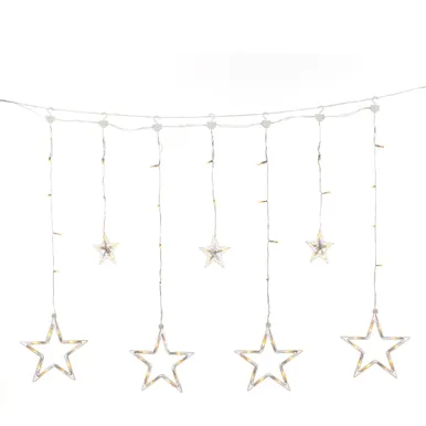 VALGUSKARDIN KONSTSMIDE TÄHEKESTEGA 77 LED-I IP44