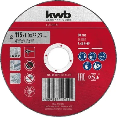 LÕIKEKETAS KWB EXPERT 115 × 1,0