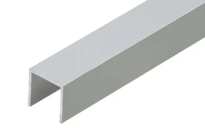 ALUMIINIUM U-PROFIIL CEZAR 20X20X1,5X1000MM ANOD.HÕBEDANE