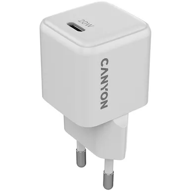LAADIJA ADAPTER CANYON CU20C GAN 20W 1XPD EU VALGE