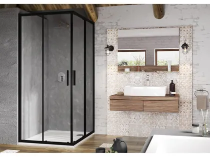 DUŠIKABIIN RAVAK BLIX SLIM BLSRV2-80, 80X195CM MUST