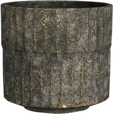 ÜMBRISPOTT MICA DECORATIONS APIRO 21X22,5CM MUST