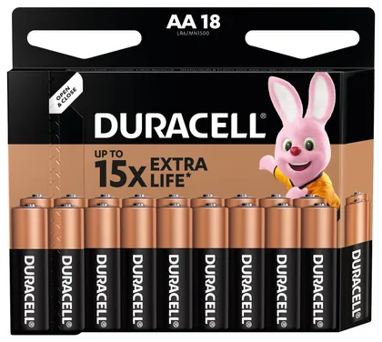 PATAREI DURACELL AA/MN1500 18TK/PAKK