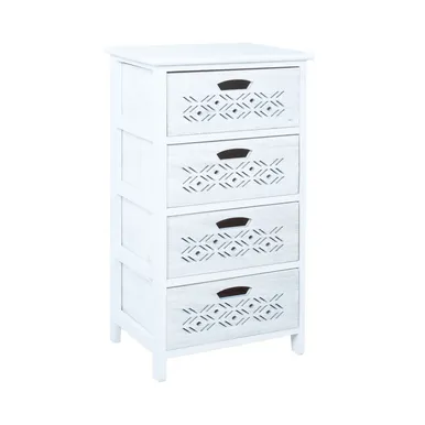 KUMMUT MIHKLI 4-SAHTLIGA 40X29X73CM, VALGEL