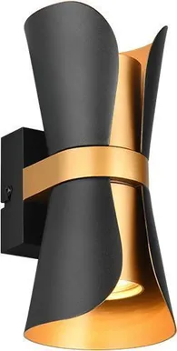 SEINALAMP TRIO COAT 2XGU10 IP20 MATT MUST/KULDNE