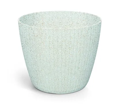 LILLEPOTT PROSPERPLAST LAMIA ECO WOOD Ø38,5CM VALGE